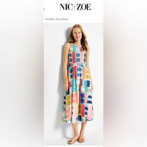 NIC+ZOE Portofino Anna Midi Dress Medium